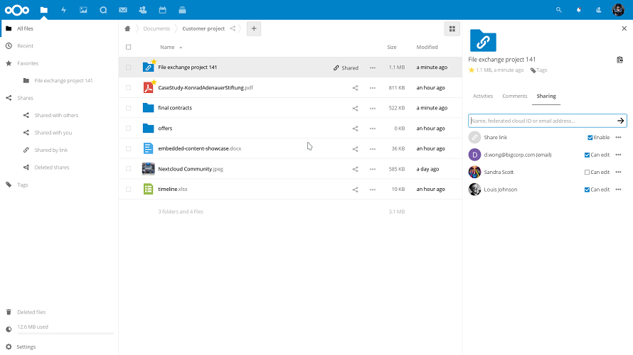 nextcloud commission microsoft onedrive teams